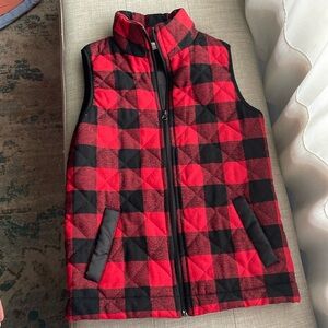 Pink Lily Buffalo Plaid Vest XS